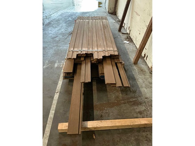 Ayous thermo / frake thermo 21x140 hardhout - afbeelding 5 van  5