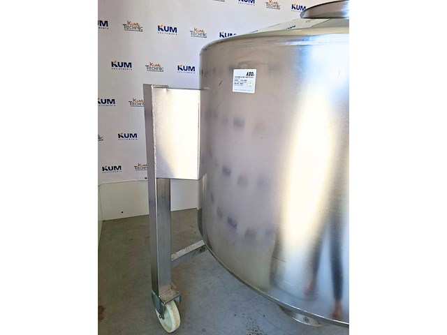 Azo - roestvrijstalen tank – azo d1200 – 1000 l - 2002 (2x) - afbeelding 2 van  7