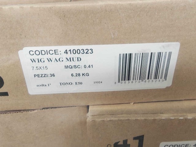 Azulev wigwag mud mat wandtegel 7,5x15 cm 24,3 m² - afbeelding 6 van  7