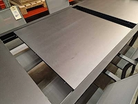 Azur - alu tuintafel lanciano zwart 180-270 x 100cm + antraciet glaskeramiek - afbeelding 3 van  10