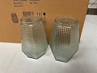 B-living hakbijlglass vaas +/- 23 hoog (16x) - afbeelding 2 van  5