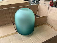 B-living vaas green/blue +/- 17 cm hoog (30x) - afbeelding 2 van  5