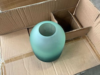 B-living vaas green/blue +/- 17 cm hoog (30x) - afbeelding 3 van  5