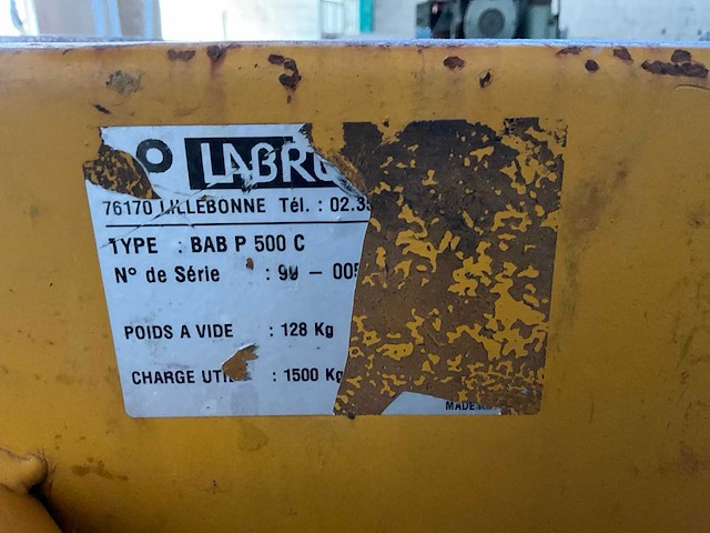 Bab p 500 c kantelbak voor heftruck - afbeelding 3 van  5