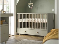 Babybedje met lade, beige, 70x140 cm - afbeelding 1 van  4