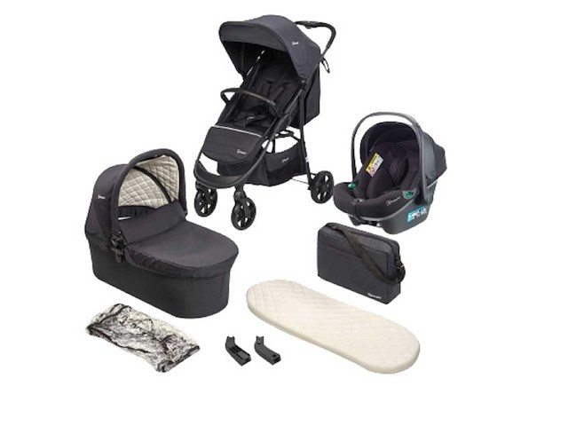 Babygo 3-in-1 kinderwagenstijlen – aparte sportstoel & draagbed en autobedje - afbeelding 2 van  9