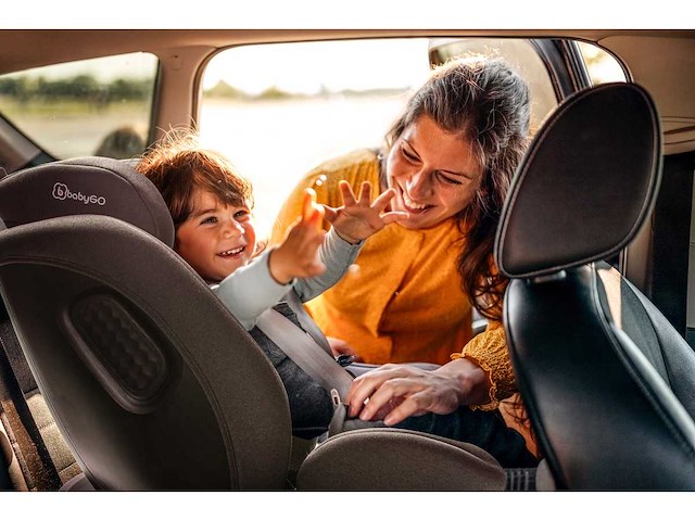 Babygo move 360 autostoeltje - i-size roterend autostoeltje met isofix - voor kinderen van 40 tot 150 cm - grijs - afbeelding 8 van  8