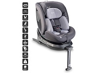 Babygo move 360 autostoeltje - i-size roterend autostoeltje met isofix - voor kinderen van 40 tot 150 cm - grijs - afbeelding 3 van  9