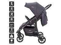 Babygo style 3-in-1 combinatiekinderwagen, zwart - afbeelding 4 van  8