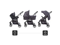 Babygo style 3-in-1 combinatiekinderwagen, zwart - afbeelding 5 van  8