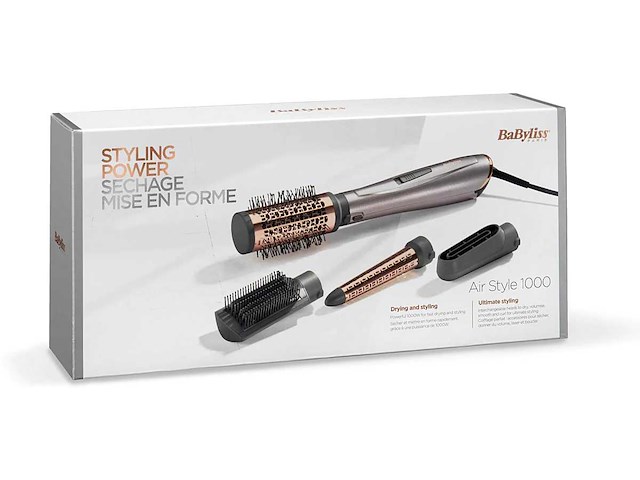 Babyliss - as136e - air style 1000 föhnborstel voor drogen, vormen en krullen - afbeelding 3 van  6