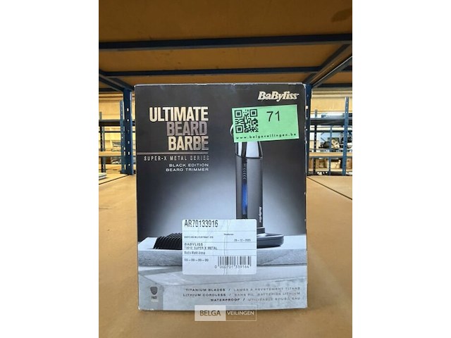 Babyliss draadloze tondeuse + oplaad standaard - afbeelding 1 van  3