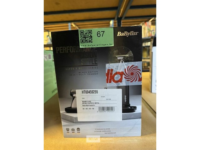 Babyliss draadloze tondeuse + oplaad standaard - afbeelding 1 van  2