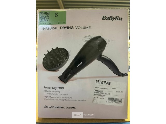Babyliss haardroger zwart - afbeelding 2 van  3