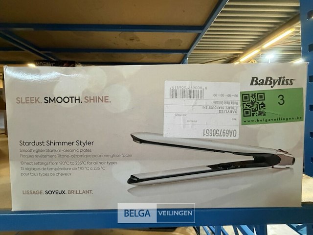 Babyliss stijltang wit - afbeelding 1 van  3