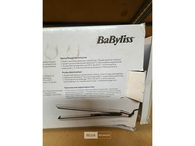 Babyliss stijltang wit - afbeelding 2 van  3
