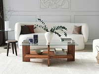 Babylon salontafel | gehard glas | houten - afbeelding 4 van  8