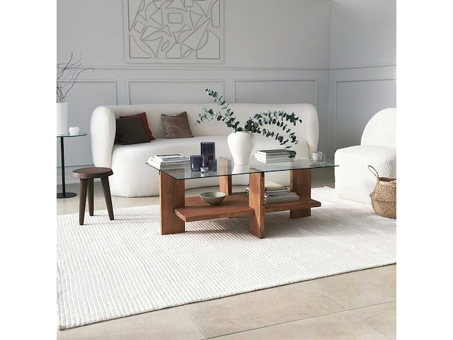Babylon salontafel | gehard glas | houten - afbeelding 5 van  8