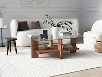Babylon salontafel | gehard glas | houten - afbeelding 5 van  8