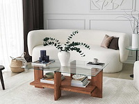 Babylon salontafel | gehard glas | houten - afbeelding 6 van  8