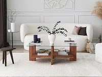 Babylon salontafel | gehard glas | houten - afbeelding 7 van  8
