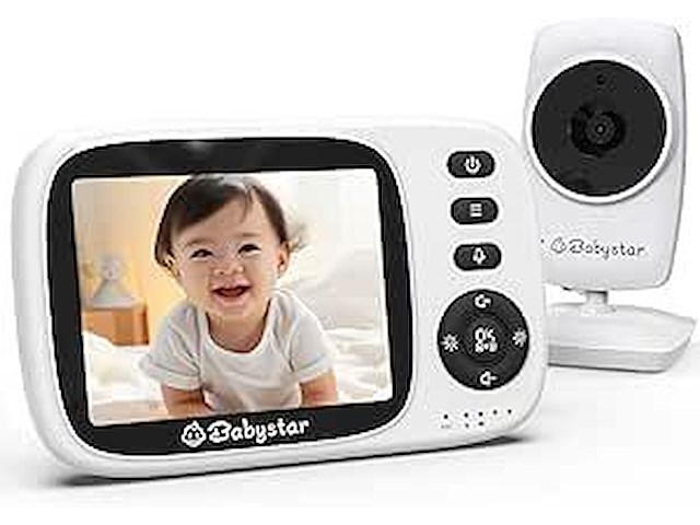 Babystar babyfoon met camera, 3,2 inch scherm - afbeelding 1 van  2