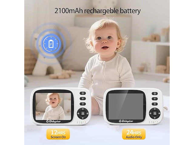 Babystar babyfoon met camera - afbeelding 5 van  6