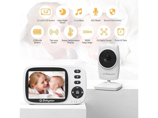 Babystar babyfoon met camera - afbeelding 6 van  6