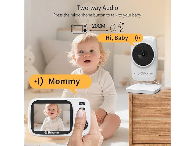 Babystar babyfoon met camera - afbeelding 2 van  6