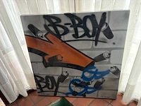 Bad boy graffiti kunstwerk tafelblad - afbeelding 2 van  4