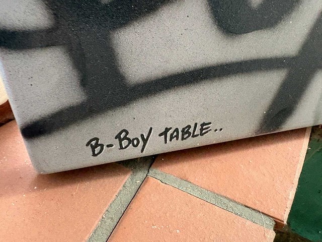 Bad boy graffiti kunstwerk tafelblad - afbeelding 3 van  4