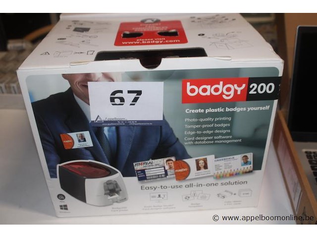 Badgeprinter, badgy, 200, werking niet gekend - afbeelding 1 van  2