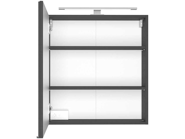 Badkamercombinatie dasa 5 links - grafiet/mat grijs - afbeelding 1 van  10