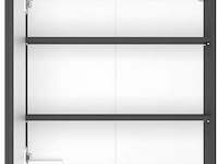 Badkamercombinatie dasa 5 links - grafiet/mat grijs - afbeelding 1 van  10