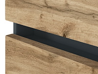Badkamercombinatie luna 2-delig 120cm - grafiet/eik - afbeelding 6 van  7
