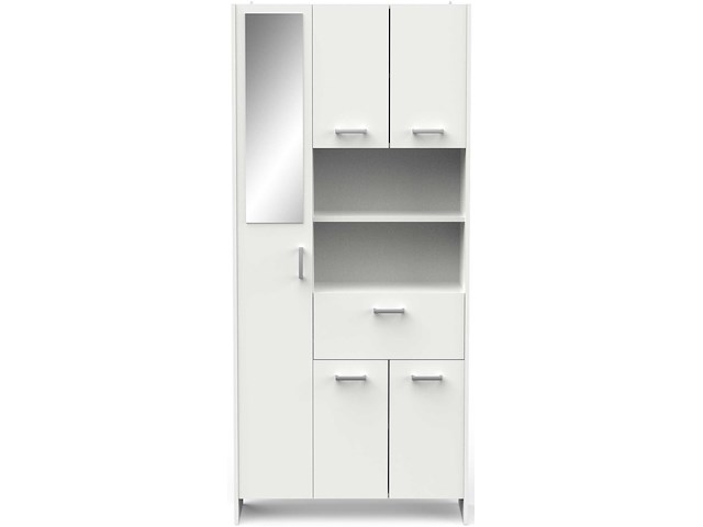 Badkamerkast coralie | 83,4 x 32,8 x 184,9 cm | wit - afbeelding 1 van  7