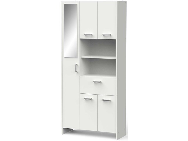 Badkamerkast coralie | 83,4 x 32,8 x 184,9 cm | wit - afbeelding 2 van  7