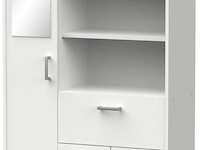 Badkamerkast coralie | 83,4 x 32,8 x 184,9 cm | wit - afbeelding 2 van  7