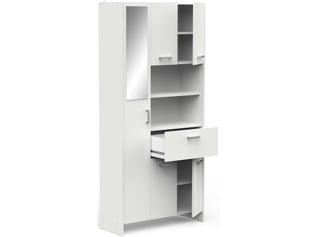 Badkamerkast coralie | 83,4 x 32,8 x 184,9 cm | wit - afbeelding 3 van  7