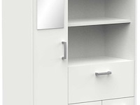 Badkamerkast coralie | 83,4 x 32,8 x 184,9 cm | wit - afbeelding 4 van  7