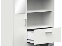 Badkamerkast coralie | 83,4 x 32,8 x 184,9 cm | wit - afbeelding 3 van  7