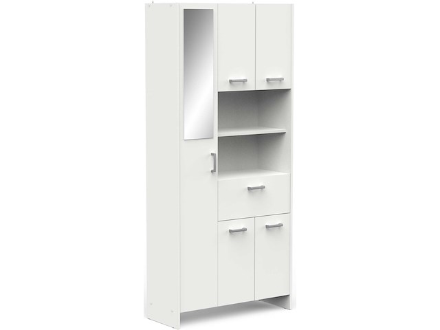Badkamerkast coralie | 83,4 x 32,8 x 184,9 cm | wit - afbeelding 4 van  7