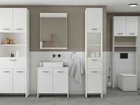 Badkamerkast coralie | 83,4 x 32,8 x 184,9 cm | wit - afbeelding 5 van  7