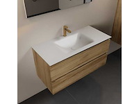 Badkamerkast eikenhoning 100cm - afbeelding 1 van  3