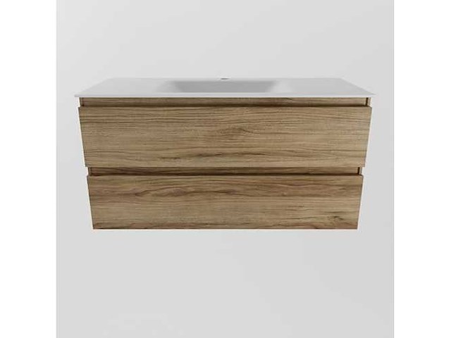 Badkamerkast eikenhoning 100cm - afbeelding 5 van  6