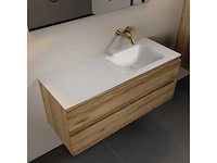 Badkamerkast eikenhoning 120 cm rechts - afbeelding 6 van  6