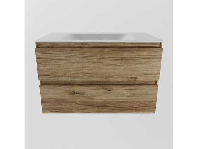 Badkamerkast eikenhoning 80cm - afbeelding 6 van  6