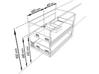 Badkamerkast eikenhoning 80cm - afbeelding 1 van  4