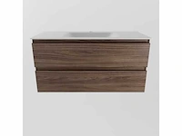 Badkamerkast eikenhout mocha 100cm - afbeelding 5 van  6