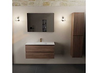 Badkamerkast eikenhout mocha 100cm - afbeelding 4 van  6